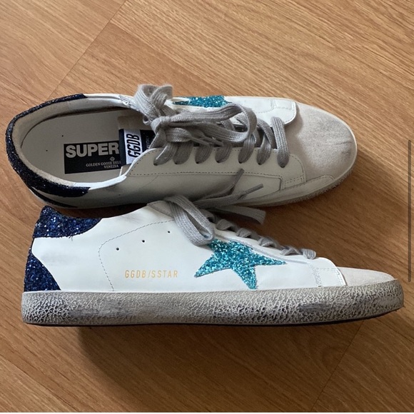 Golden Goose Super Star Glitter Sneakers, size EU 42, with box, worn once - Picture 6 of 9